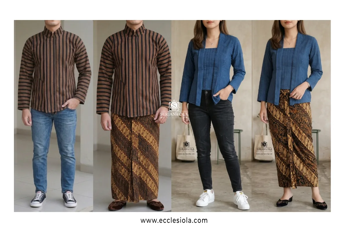 Padu Padan Surjan dan Kebaya Lurik: Dari Anggun Tradisional hingga Gaya Casual Kekinian